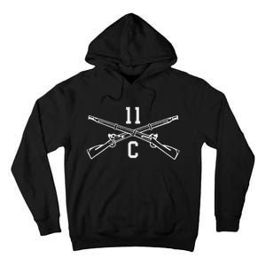 11c Infantry Mortarman Crossed Rifles Tall Hoodie