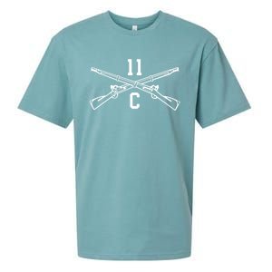 11c Infantry Mortar Crossed Rifles Gift Sueded Cloud Jersey T-Shirt