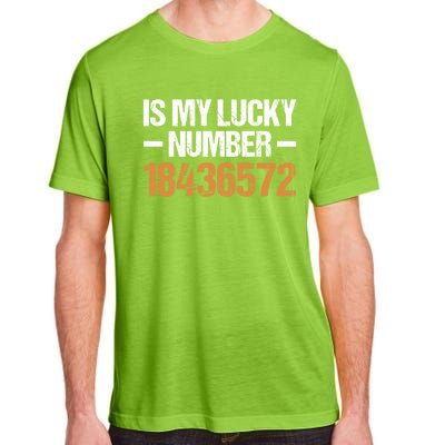 18436572 Is My Lucky Number V8 Engine Gift Adult ChromaSoft Performance T-Shirt