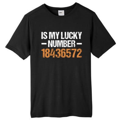 18436572 Is My Lucky Number V8 Engine Gift Tall Fusion ChromaSoft Performance T-Shirt