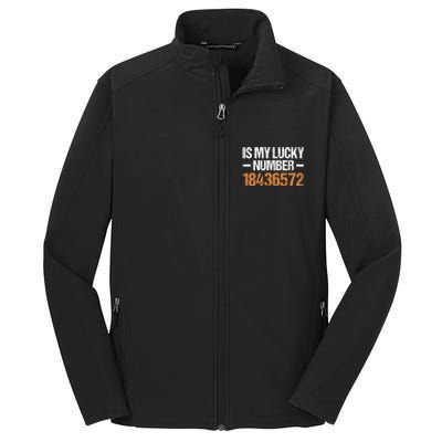 18436572 Is My Lucky Number V8 Engine Gift Core Soft Shell Jacket