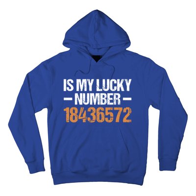 18436572 Is My Lucky Number V8 Engine Gift Hoodie