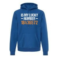 18436572 Is My Lucky Number V8 Engine Gift Premium Hoodie