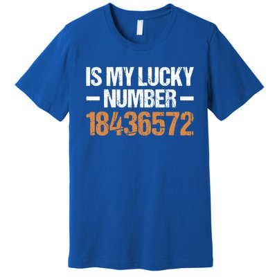 18436572 Is My Lucky Number V8 Engine Gift Premium T-Shirt