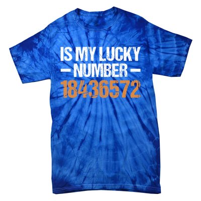 18436572 Is My Lucky Number V8 Engine Gift Tie-Dye T-Shirt