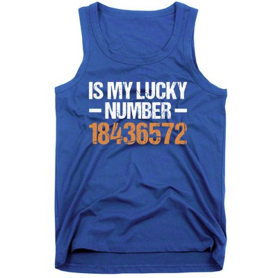 18436572 Is My Lucky Number V8 Engine Gift Tank Top