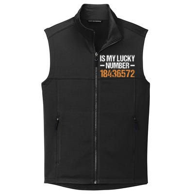 18436572 Is My Lucky Number V8 Engine Gift Collective Smooth Fleece Vest