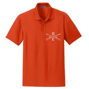 11c Infantry Mortar Crossed Rifles Gift Dry Zone Grid Polo