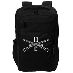 11c Infantry Mortar Crossed Rifles Gift Impact Tech Backpack