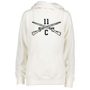 11c Infantry Mortar Crossed Rifles Gift Womens Funnel Neck Pullover Hood