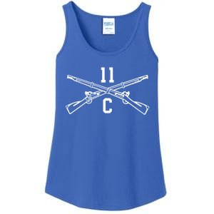 11c Infantry Mortar Crossed Rifles Gift Ladies Essential Tank