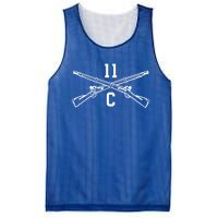 11c Infantry Mortar Crossed Rifles Gift Mesh Reversible Basketball Jersey Tank