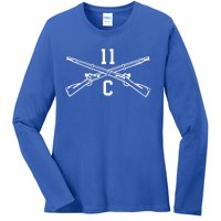 11c Infantry Mortar Crossed Rifles Gift Ladies Long Sleeve Shirt