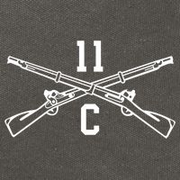 11c Infantry Mortar Crossed Rifles Gift Cotton Canvas Backpack