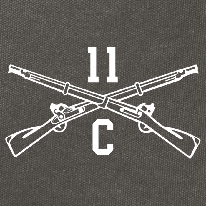 11c Infantry Mortar Crossed Rifles Gift Cotton Canvas Backpack