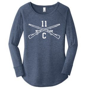 11c Infantry Mortar Crossed Rifles Gift Women's Perfect Tri Tunic Long Sleeve Shirt