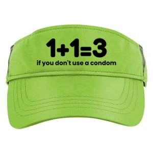 1+1=3 If You DonT Use A Condom Adult Drive Performance Visor