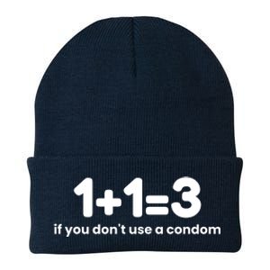 1+1=3 If You DonT Use A Condom Knit Cap Winter Beanie