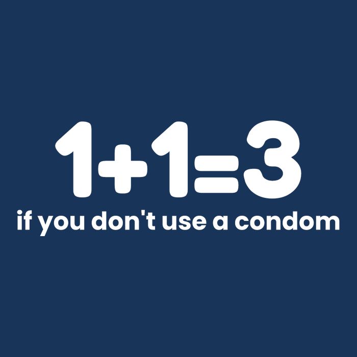 1+1=3 If You DonT Use A Condom Drawstring Bag