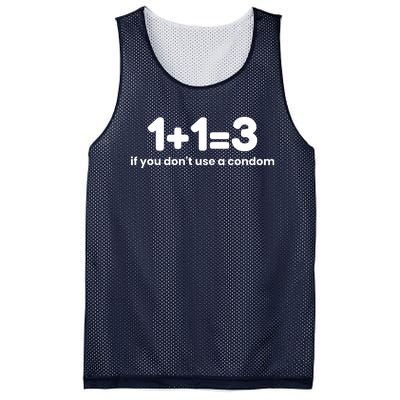 1+1=3 If You DonT Use A Condom Mesh Reversible Basketball Jersey Tank