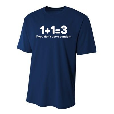 1+1=3 If You DonT Use A Condom Performance Sprint T-Shirt