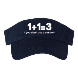 1+1=3 If You DonT Use A Condom Valucap Bio-Washed Visor