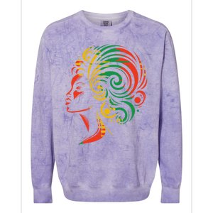 1865 Junenth 2024 Gift Colorblast Crewneck Sweatshirt