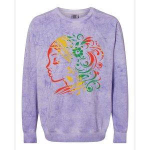 1865 Junenth 2024 Gift Colorblast Crewneck Sweatshirt