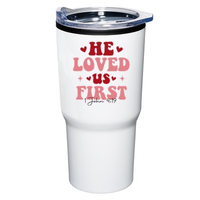 1 John 4 19 He Loved Us First Tumbler