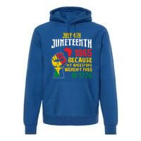 1865 Junenth Because My Ancestors WerenT Free In 1776 Gift Premium Hoodie