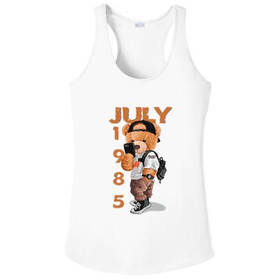 1985 July Born In Ladies PosiCharge Competitor Racerback Tank