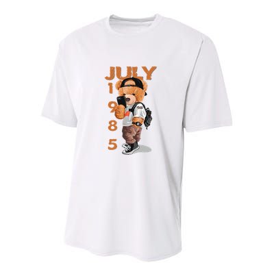 1985 July Born In Youth Performance Sprint T-Shirt