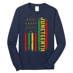 1865 Juneteenth Black History American Flag African Long Sleeve Shirt