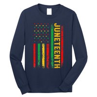 1865 Juneteenth Black History American Flag African Long Sleeve Shirt