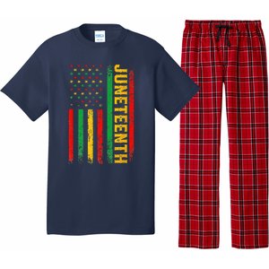 1865 Juneteenth Black History American Flag African Pajama Set