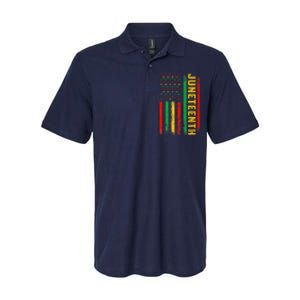 1865 Juneteenth Black History American Flag African Softstyle Adult Sport Polo