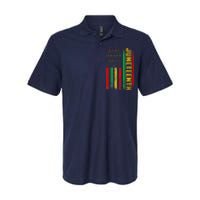 1865 Juneteenth Black History American Flag African Softstyle Adult Sport Polo