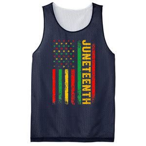 1865 Juneteenth Black History American Flag African Mesh Reversible Basketball Jersey Tank