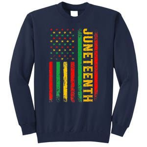 1865 Juneteenth Black History American Flag African Tall Sweatshirt