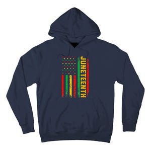 1865 Juneteenth Black History American Flag African Tall Hoodie