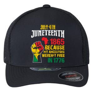 1865 Junenth Because My Ancestors WerenT Free In 1776 Cute Gift Flexfit Unipanel Trucker Cap