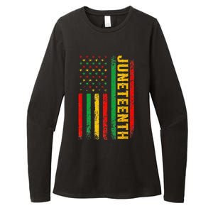 1865 Juneteenth Black History American Flag African Womens CVC Long Sleeve Shirt