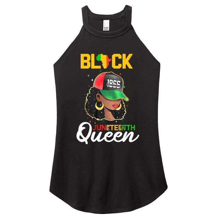 1865 Juneteenth Black Queen Women's Perfect Tri Rocker Tank