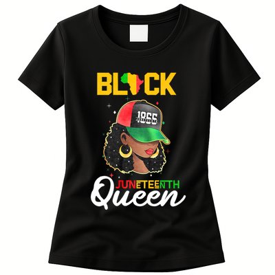 1865 Juneteenth Black Queen Womens T-Shirt