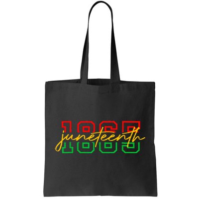 1865 Juneteenth Celebrate African American Freedom Day Tote Bag