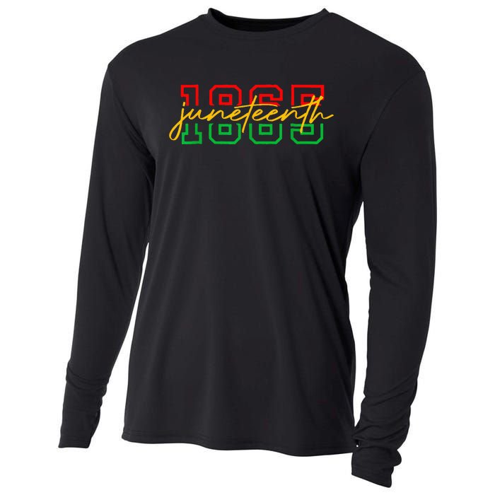 1865 Juneteenth Celebrate African American Freedom Day Cooling Performance Long Sleeve Crew