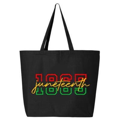 1865 Juneteenth Celebrate African American Freedom Day 25L Jumbo Tote