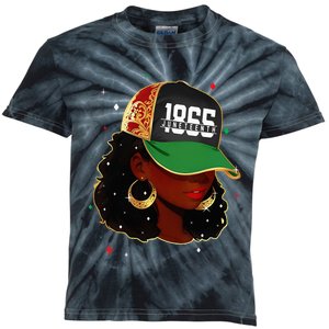 1865 Juneteenth Celebrate African American Freedom Day Kids Tie-Dye T-Shirt