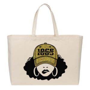 1865 Juneteenth Celebrate Black Magic Melanin  Cotton Canvas Jumbo Tote