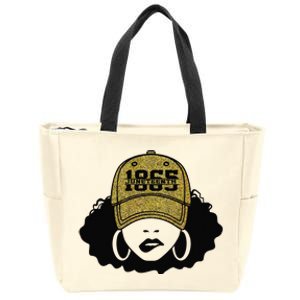 1865 Juneteenth Celebrate Black Magic Melanin  Zip Tote Bag